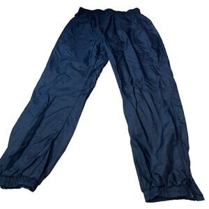 Sportina wind pants vintage Women's 14 jogger nylon 80's Y2K black zip ankle
